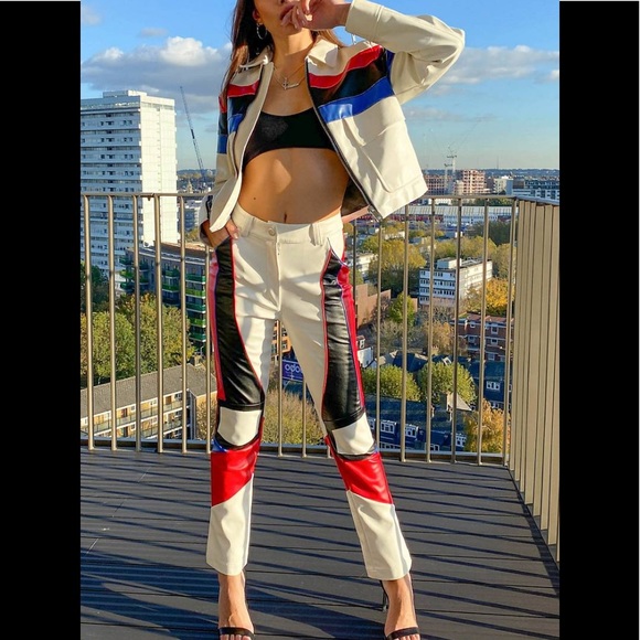 ASOS Pants - Labelrail x Hana Cross faux colorblock pants 2/XS